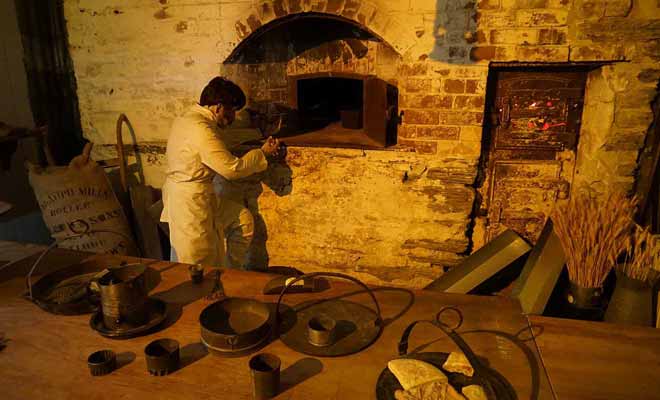 La boulangerie reconstituée dans le sous-sol du musée est très réaliste.