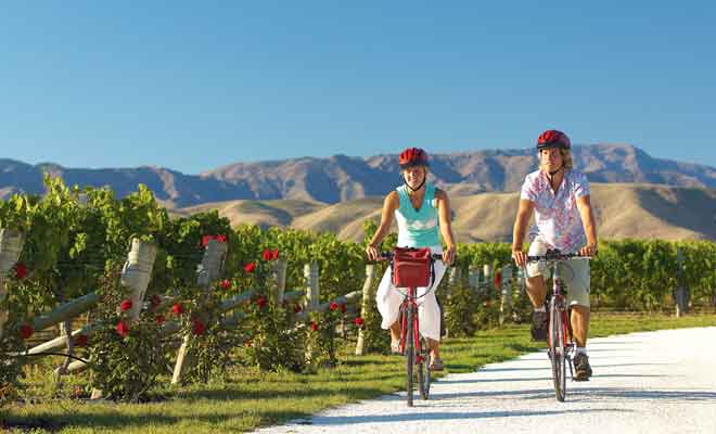 La Wairau Valley possède un relief plat idéal pour circuler à vélo.