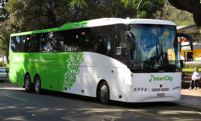 InterCity possède le plus grand réseau de bus de Nouvelle-Zélande.