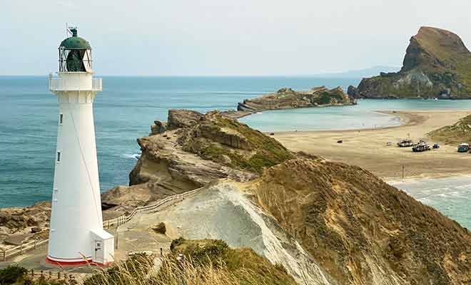 Depuis le Castlepoint Lookout, vous pouvez admirer tout le panorama sur 360°.