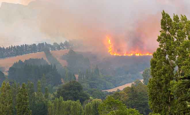 Les remontées mécaniques qui n'avaient pas été stoppées ont propagé l'incendie dans les collines.