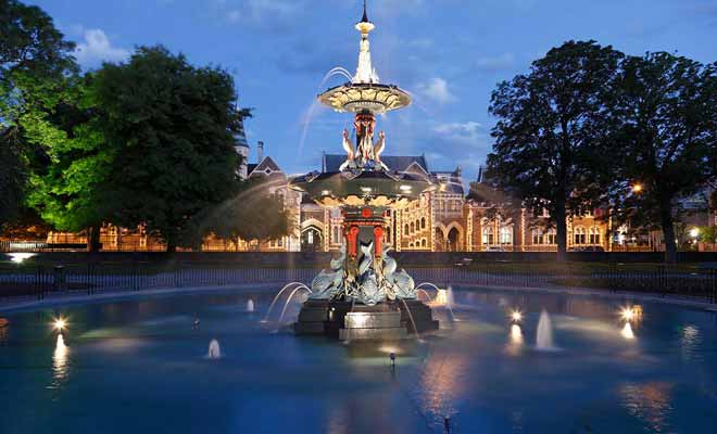 Fort heureusement, le Jardin botanique de Christchurch en plein centre-ville n'a pas été défiguré par le grand tremblement de terre de 2011.