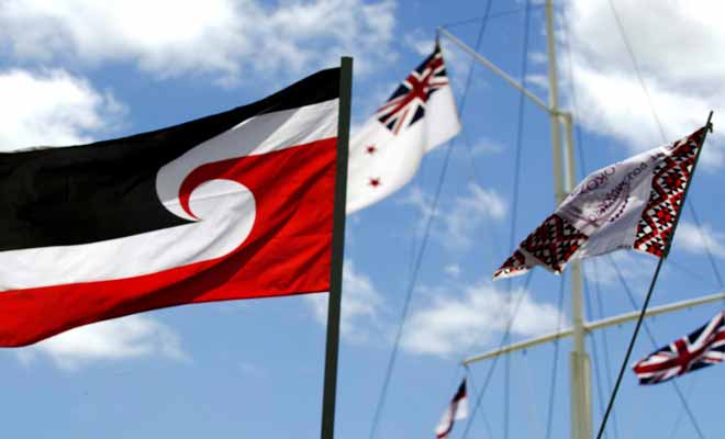 Le drapeau maori est également le symbole des revendications maories.