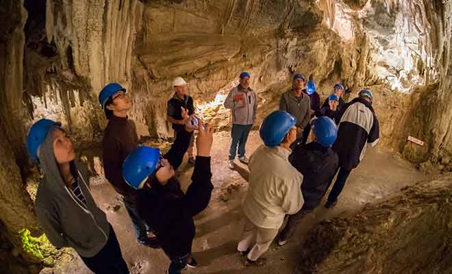 Il n'y a pas de vers luisants dans les Ngarua Caves mais la visite demeure très intéressante.