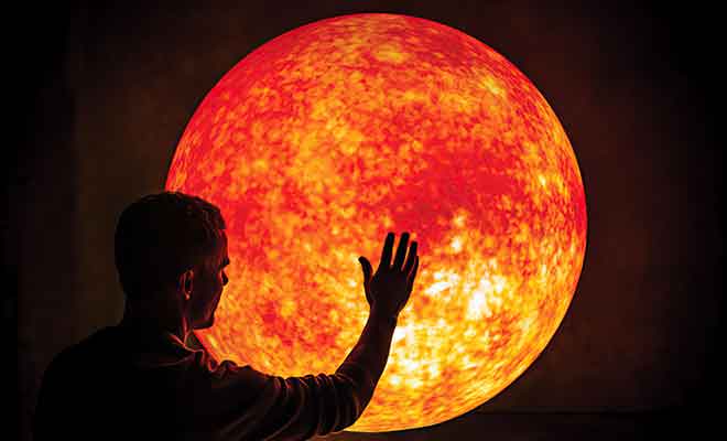 Des sphères géantes permettent de reproduire des étoiles de différentes catégories.