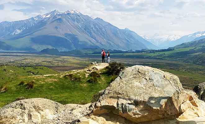 Du haut de Mt Sunday, vous pouvez observer le paysage sur 360°.