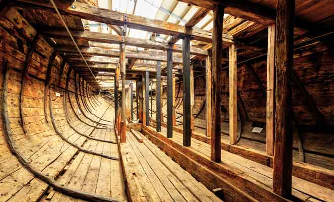 Fabriqué en 1853 en Inde, L'Edwin Fox est un navire de 836 tonnes.