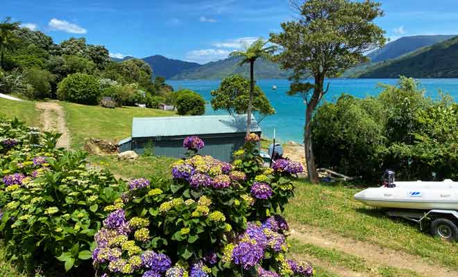 Les Marlborough Sounds jouissent d'un ensoleillement parfait durant les mois d'été.