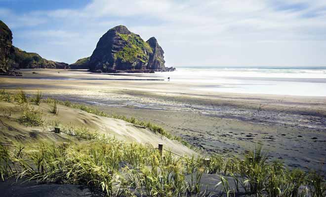 La plupart des plages de Nouvelle-Zélande sont totalement sauvages et désertes sur des dizaines de kilomètres.