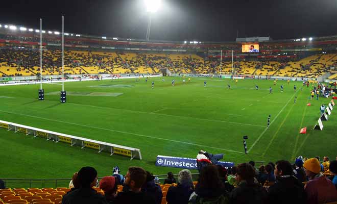 Si les légendaires Allblacks ne sont pas sur la pelouse, et s'il ne s'agit pas d'un match décisif, les stades sont rarement pleins en Nouvelle-Zélande. Dommage pour l'ambiance !