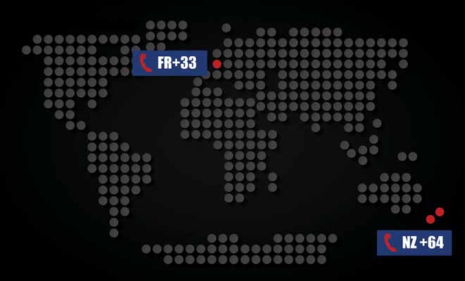 Pour joindre le pays des kiwis, vous devrez ajouter l'indicatif 64 et enlever le 0 qui précède le numéro du destinataire.