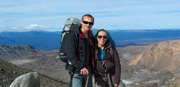 Marine et Julien, deux Français en voyage en Nouvelle-Zélande.