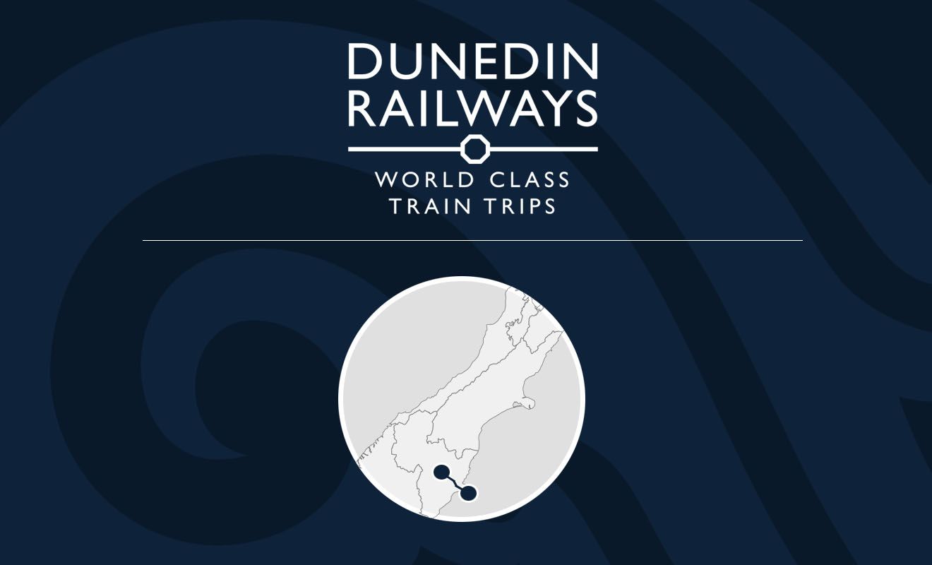 Dunedin, capitale de la région de l'Otago sert de point de départ pour la visite des gorges de Taieri en train.