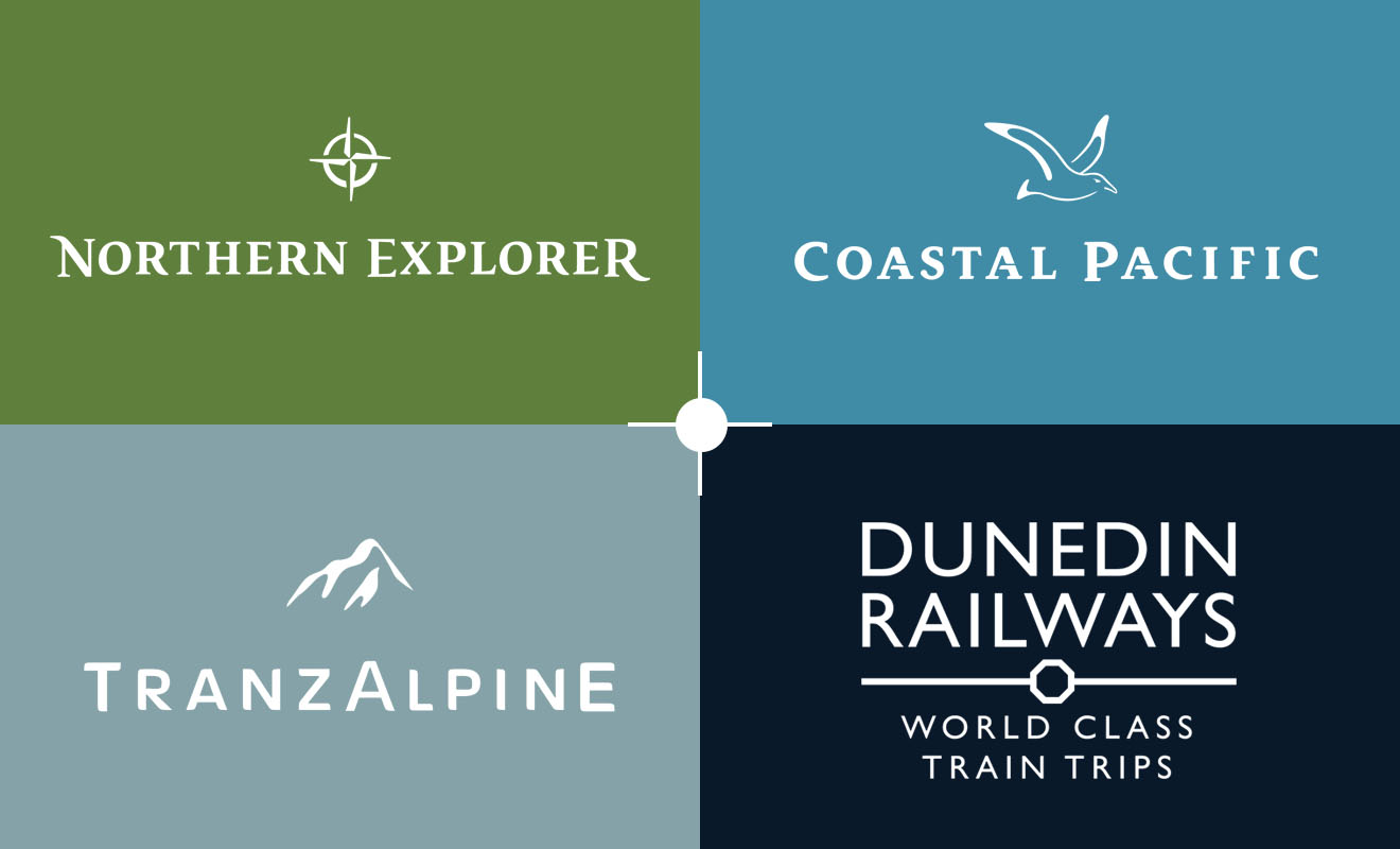 KiwiRails et Dunedin Railways sont les deux principales compagnie de train du pays qui opèrent sur l'île du Nord et l'île du Sud.