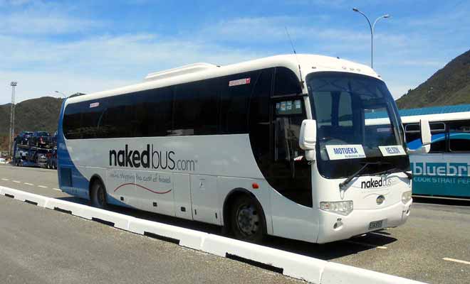 Vous reconnaîtrez facilement les NakedBus dans le pays.