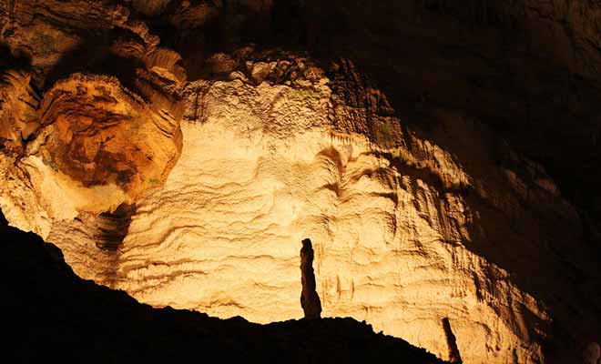 Certaines grottes de Waitomo sont immenses, comme celle que l'on a baptisée la « Cathédrale ».