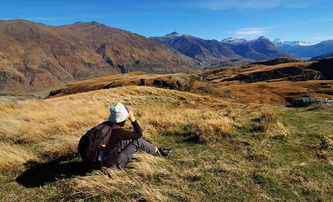 En plus de mener au superbe lac diamant, la randonnée de Diamond Lake Track offre des points de vue spectaculaires sur le lac Wanaka et les montagnes environnantes.