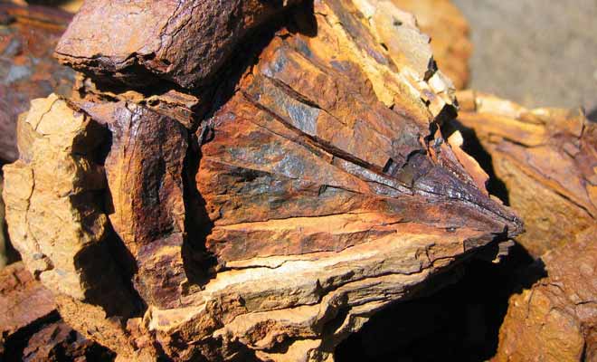 Observez les dernières pièces de métal qui ont survécu dans l'usine. Vous comprendrez à quel point l'air est acide.