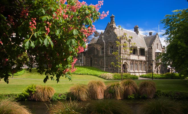 De campussen van grote steden zoals Auckland, Dunedin of Christchurch zijn Angelsaksisch geïnspireerd.