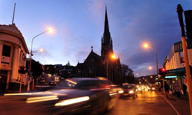 Dunedin è la città universitaria della Nuova Zelanda, fondata dagli scozzesi.