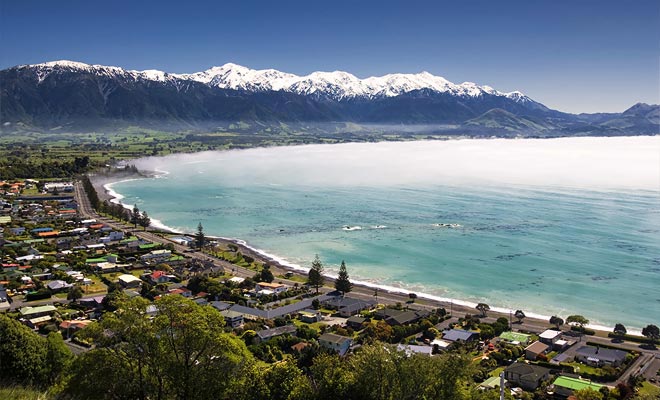 De Maori-legende vertelt dat de Maui God het Noord-Eiland van het Kaikoura-schiereiland heeft gevangen. De gebruikte haak was de sterrenbeeld van de schorpioen.