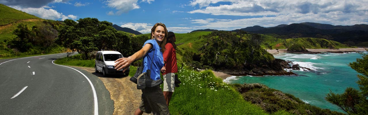 You can travel by car or camper on the country's roads.