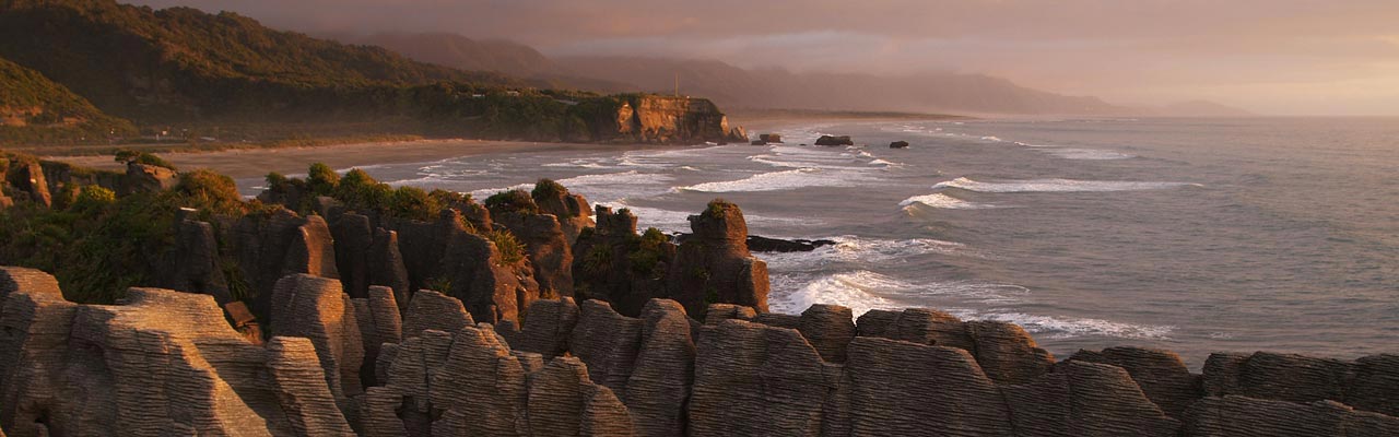 The Pancake Rocks of Punakaiki are an original rock formation.