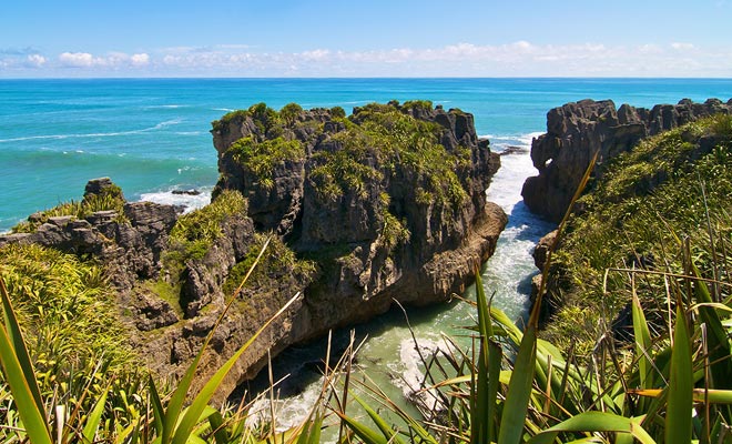 La formazione delle Pancake Rocks è legata alla storia della Terra. Ogni strato segna un'era con le sue variazioni di clima.