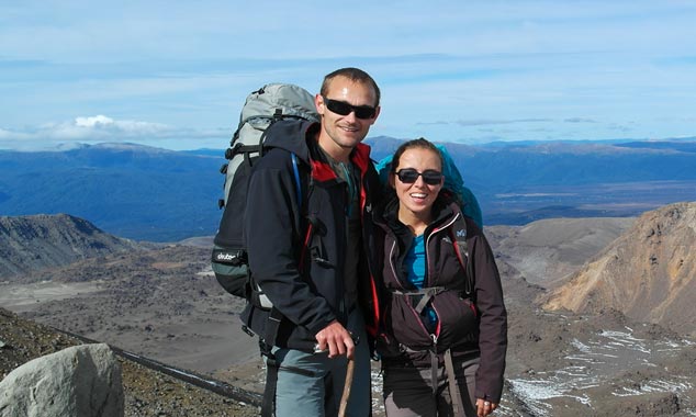 Marine e Julien, due francesi che viaggiano in Nuova Zelanda.