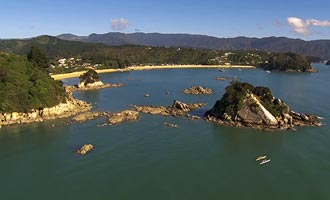 Ci sono due grandi passeggiate nel parco di Abel Tasman, ma quello che corre lungo la costa, il più piacevole.