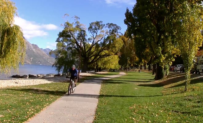 U kunt mountainbikes huren in Queenstown om het gebied te verkennen.