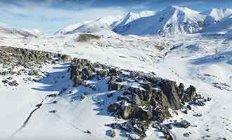 Castle Hill sous la neige