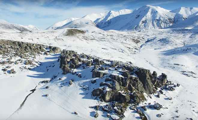 Castle Hill sous la neige