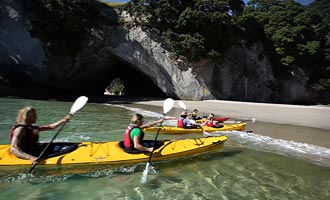 The best way to dock in a kayak is just to paddle until you reach the beach…