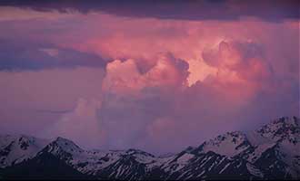 Nuages dans le ciel de Tekapo
