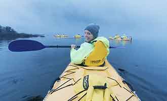 Reportage sur le kayak sur le fjord