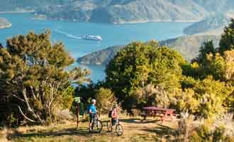 Feuille de route à vélo pour le Queen Charlotte Track