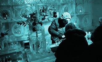 Le Ice-bar de Queenstown se trouve près des docks.