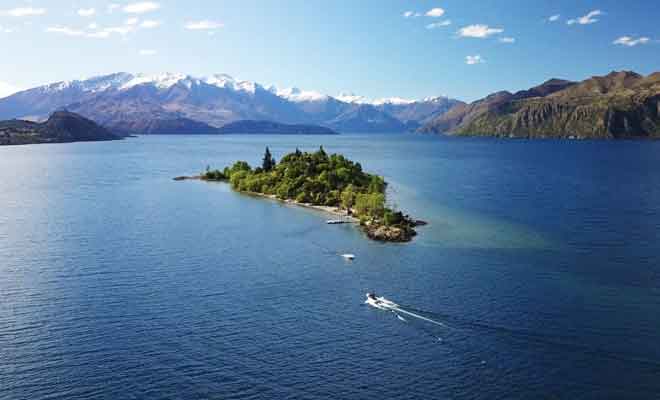 Wanaka survolé par un drone